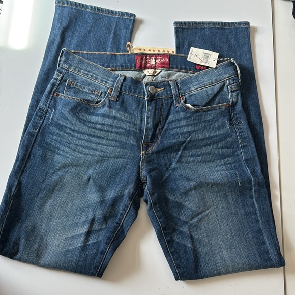 NWT Lucky Brand Sophia Straight leg Blue Jeans size 4/27 - Picture 3 of 5